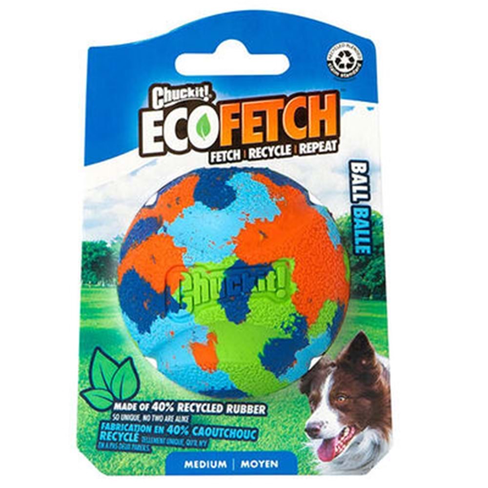 Chuckit! Eco Fetch Ball Doğa Dostu Köpek Oyun Topu (Orta Boy)