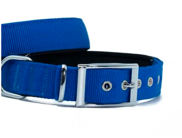 Doggie Elit Dokumadan Mavi Köpek Boyun Tasması 3x47-55 Cm Large