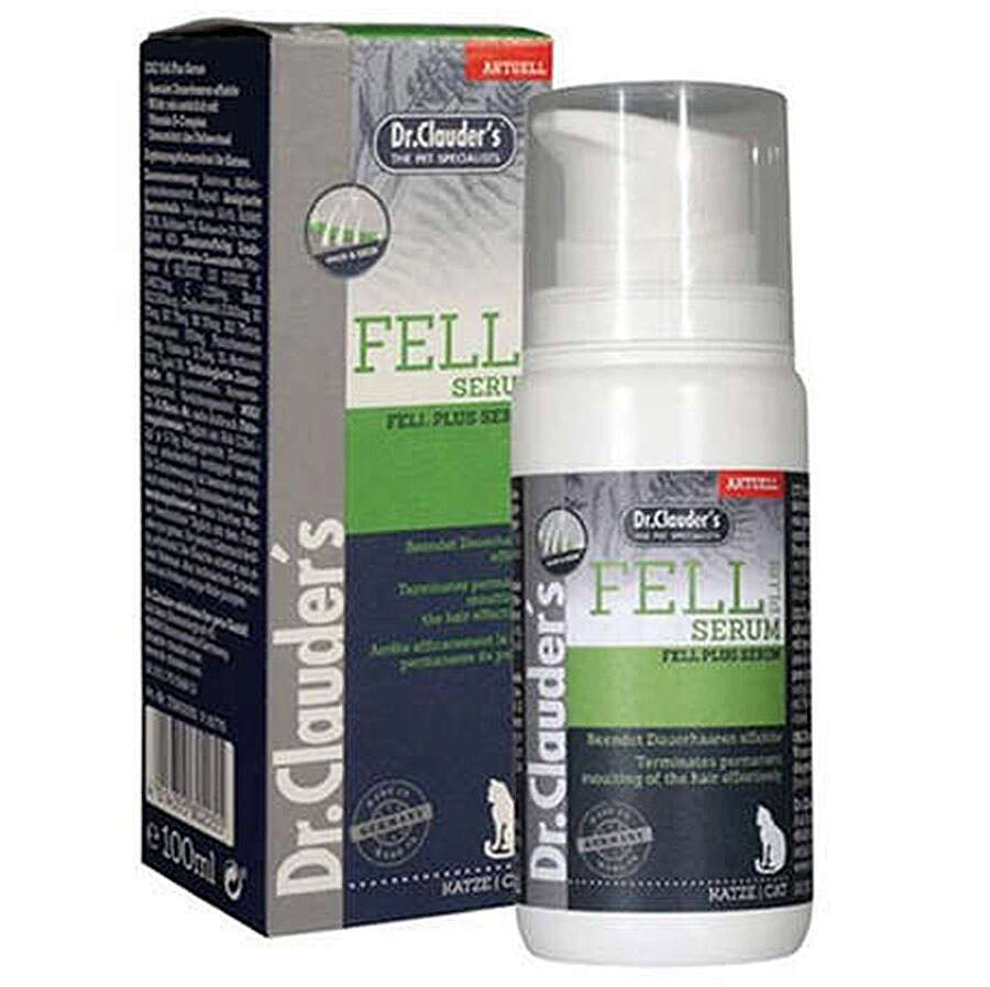 Dr.Clauders Fell Plus Kedi Deri ve Tüy Serumu 100ml Dr.Clauders Fell Plus Kedi Deri ve Tüy Serumu 100ml