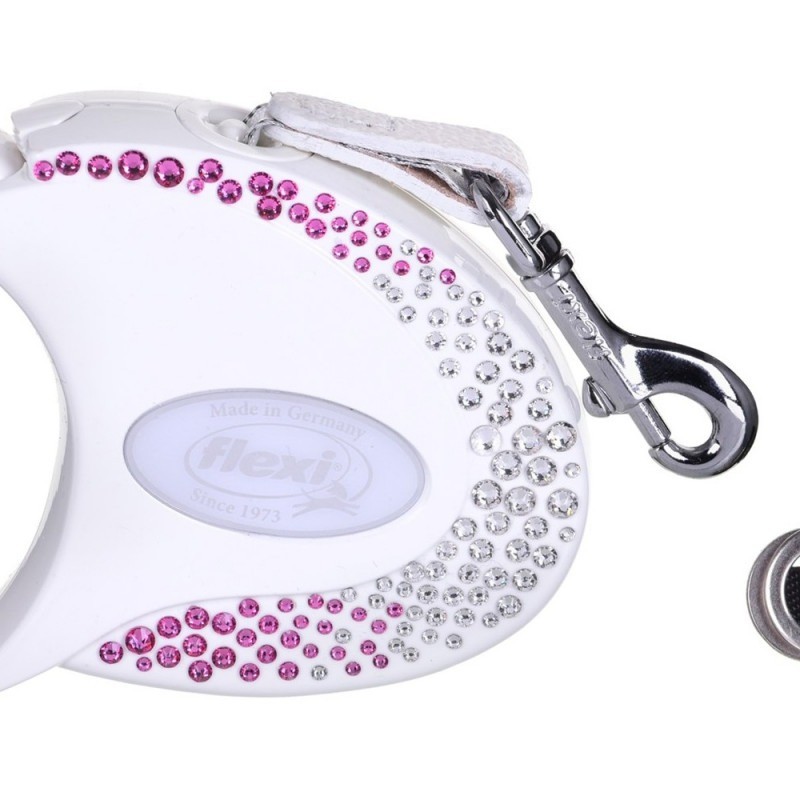 Flexi Glam S Beden Beyaz 3MT Şerit Tasma Flexi Glam S Beden Beyaz 3MT Şerit Tasma