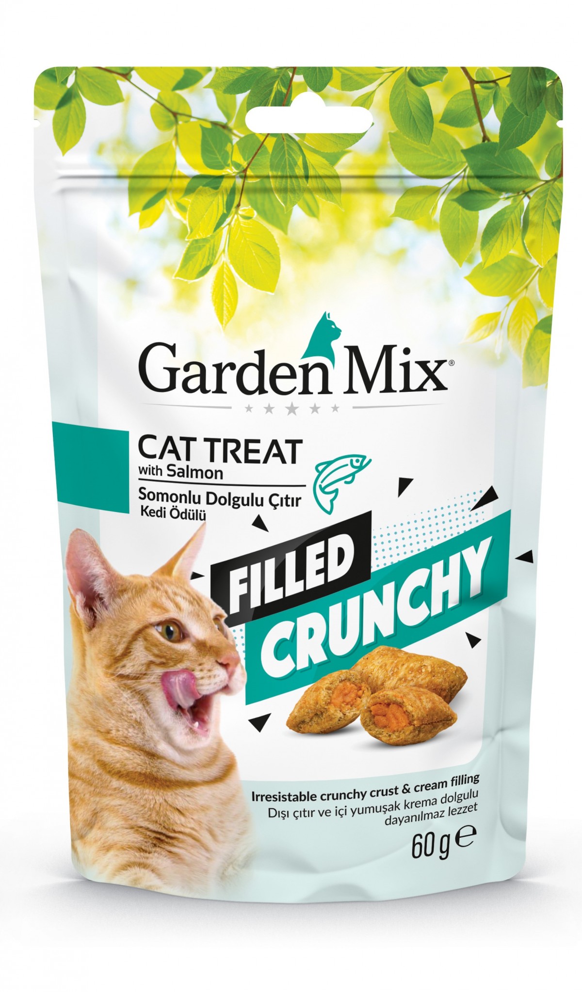 Gardenmix Somonlu İçi Dolgulu Kedi Ödülü 60gr Gardenmix Somonlu İçi Dolgulu Kedi Ödülü 60gr