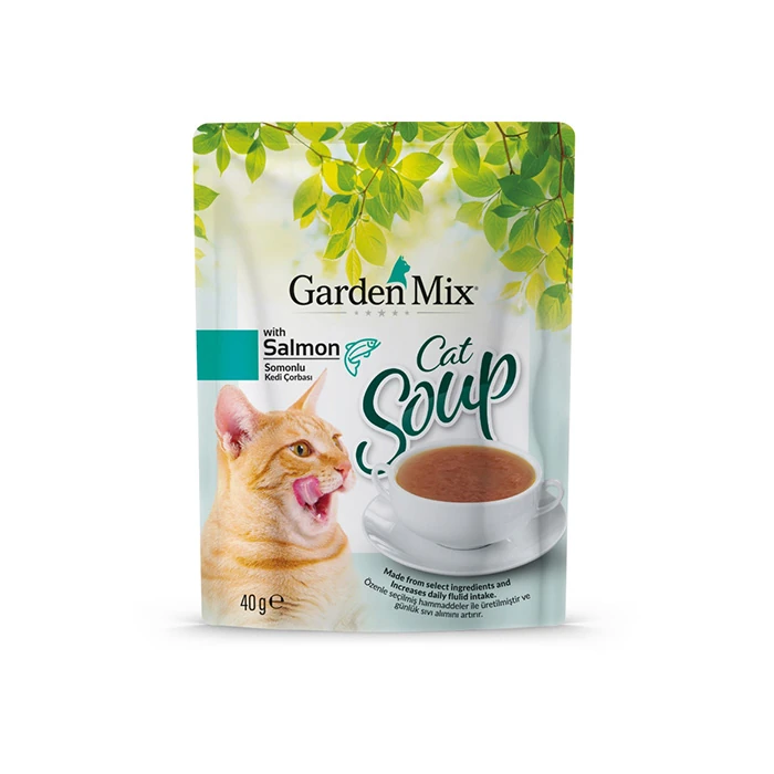 Gardenmix Somonlu Kedi Çorbası 40gr Gardenmix Somonlu Kedi Çorbası 40gr