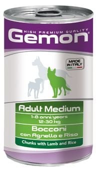 Gemon Konserve Mama - Yetişkin köpek - Medi - Kuzu/Pirinç - 1250 gr Gemon Konserve Mama - Yetişkin köpek - Medi - Kuzu/Pirinç - 1250 gr