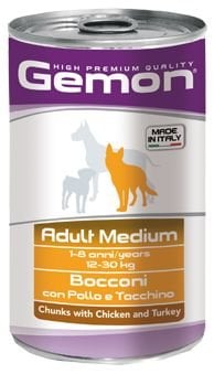 Gemon Konserve Mama - Yetişkin köpek - Medi - Tavuk/Hindi - 1250 gr Gemon Konserve Mama - Yetişkin köpek - Medi - Tavuk/Hindi - 1250 gr