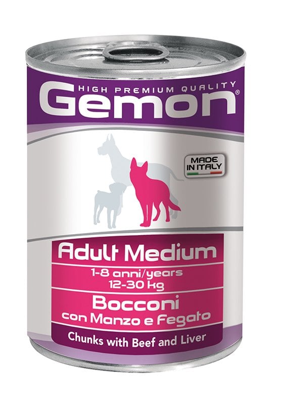 Gemon Konserve Mama - Yetişkin köpek - Sığır/Ciğer 415 gr