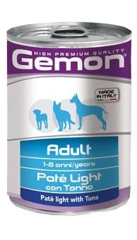 Gemon Konserve Mama - Yetişkin köpek- Tuna balıklı - Light EZME - 400 gr Gemon Konserve Mama - Yetişkin köpek- Tuna balıklı - Light EZME - 400 gr