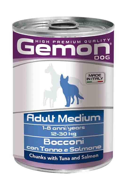 Gemon Konserve Mama - Yetişkin köpek- Tuna/Somon 415 gr