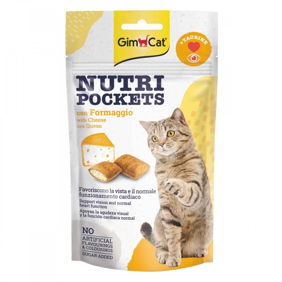 GimCat Nutripockets Kedi Ödülü Peynir Taurin 60Gr GimCat Nutripockets Kedi Ödülü Peynir Taurin 60Gr