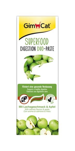 GimCat Super Food Digestion Duo-Paste Somonlu Elmalı 50gr GimCat Super Food Digestion Duo-Paste Somonlu Elmalı 50gr