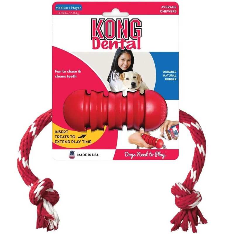 KONG Dental Diş Temizliği Sağlayan İp Sallantılı Köpek Oyuncağı M KONG Dental Diş Temizliği Sağlayan İp Sallantılı Köpek Oyuncağı M