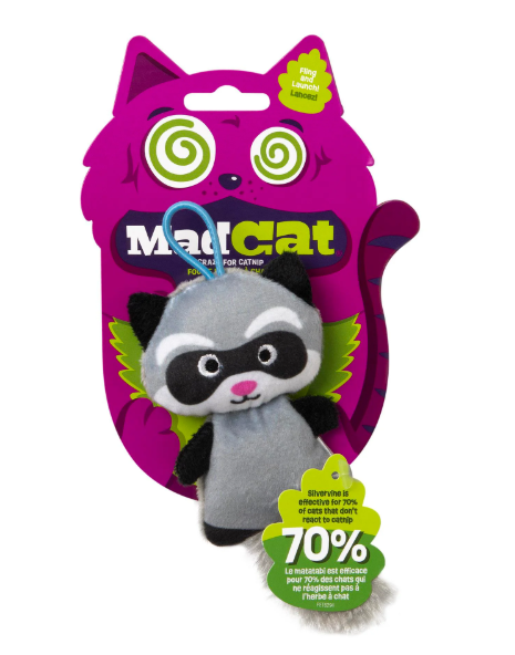 Mad Cat Slingshot Raccoon Matatabili Kedi Oyuncağı