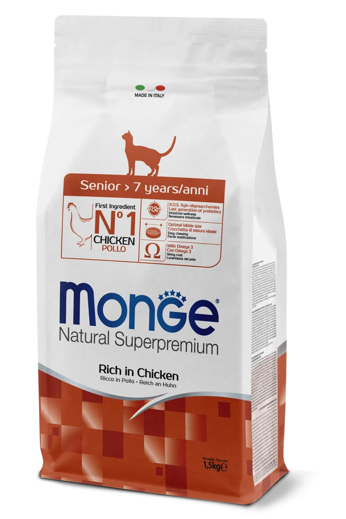 Monge Senior Tavuklu Yaşlı Kedi Maması 1,5 Kg