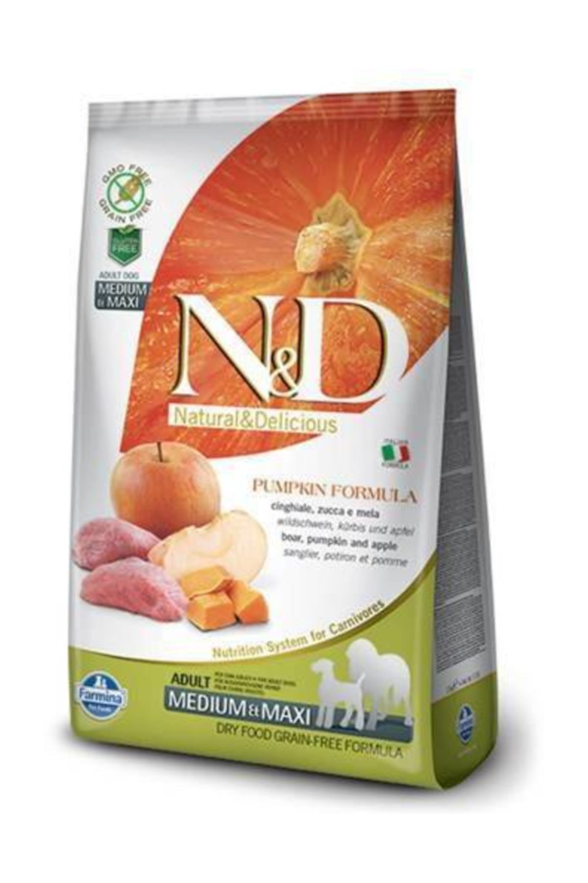 N&D Pumpkin Y.Domuz Adult Med.Maxi Tahılsız Köpek Maması - 12 Kg N&D Pumpkin Y.Domuz Adult Med.Maxi Tahılsız Köpek Maması - 12 Kg