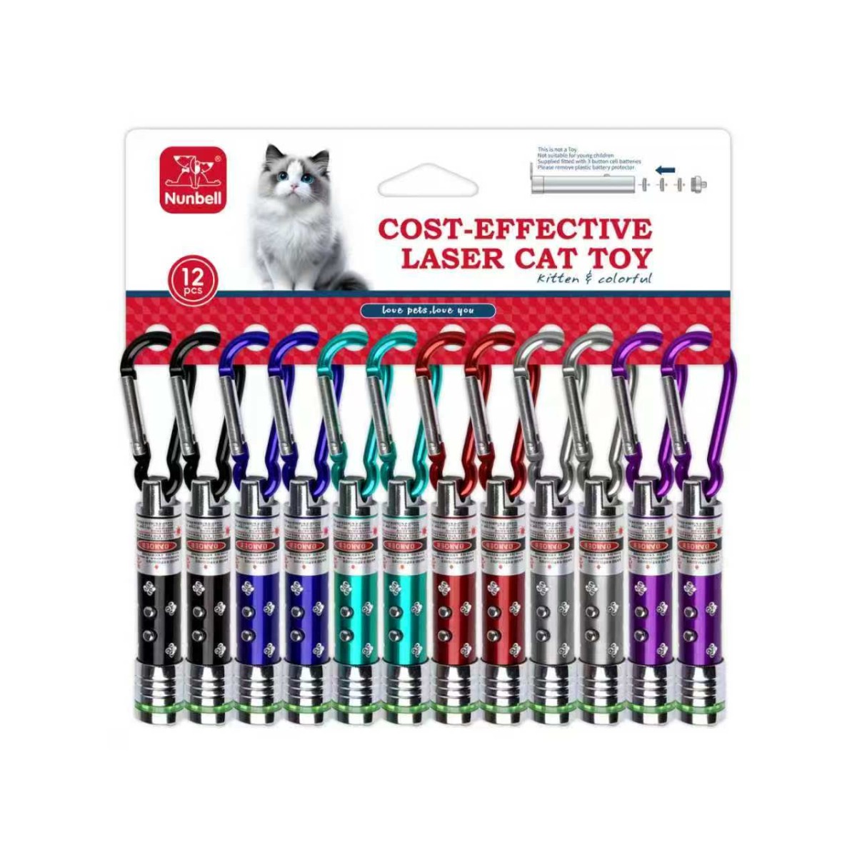 NUNBELL KEDİ OYUNCAK LAZER 12'li