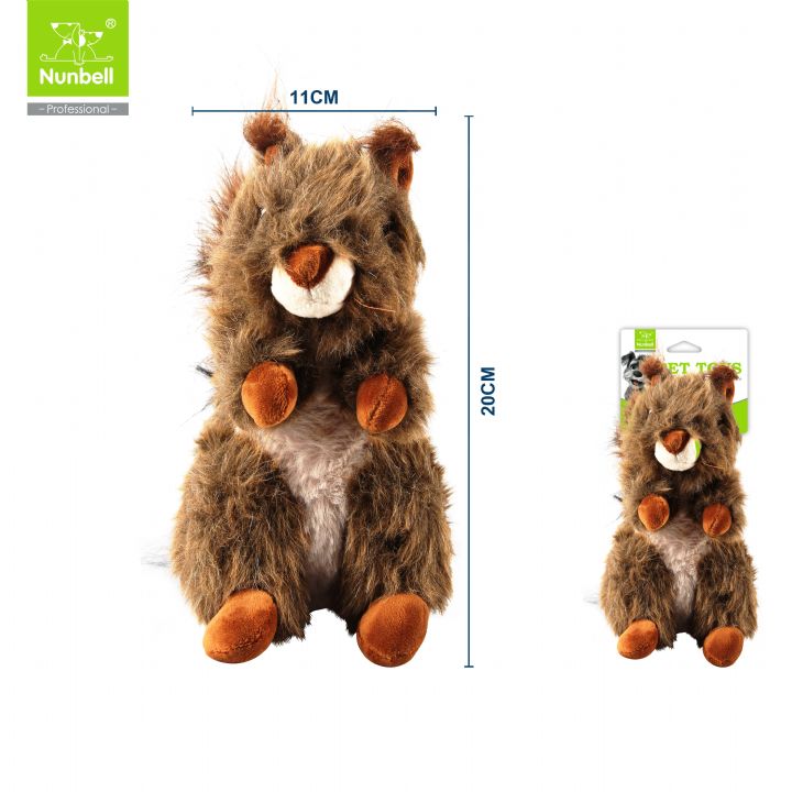 NUNBELL KÖPEK OYUNCAGI PELUŞ SİNCAP