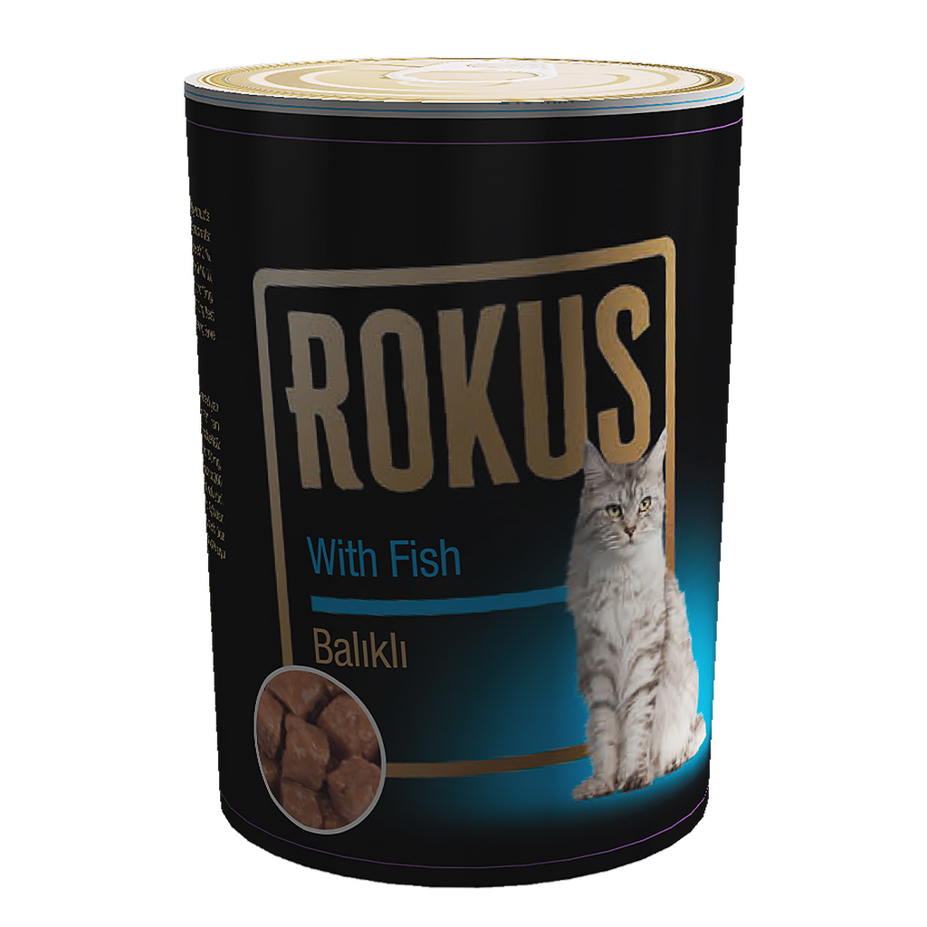 Rokus Balıklı Kedi Konservesi 410g 