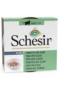 Schesir Ton Balıklı Ve Deniz Bitkili Yaş Kedi Maması 85gr Schesir Ton Balıklı Ve Deniz Bitkili Yaş Kedi Maması 85gr
