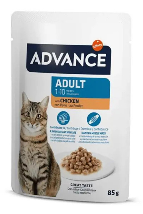 Advance Cat Adult Chıcken Wet Pouch 