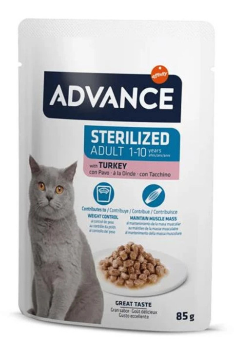 Advance Cat Sterılızed Turkey Wet Pouch