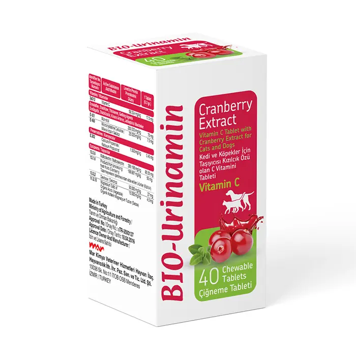 BIO URINAMIN (KIZILCIK ÖZLÜ C VİTAMİNİ TABLET) 40 TABLET
