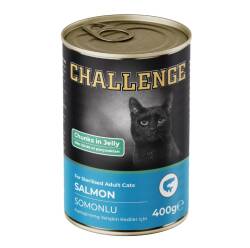 Challenge Somonlu Kısırlaştırılmış Yetişkin Kedi Konservesi 400 gr