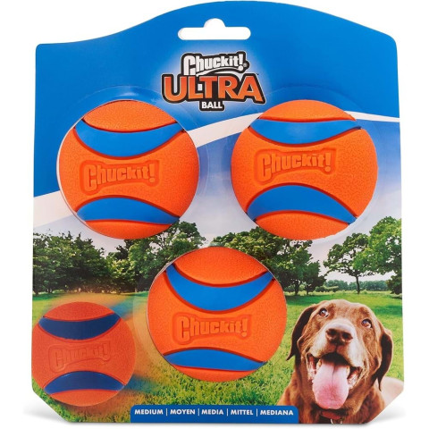 Chuckit! Ultra Ball Köpek Oyun Topu 3'lü Paket (Orta Boy)