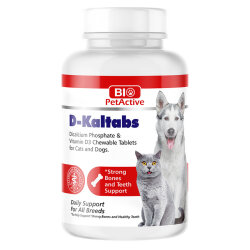 D-KALTABS (KEDİ VE KÖPEKLER İÇİN KALSİYUM TABLET) 126 GR