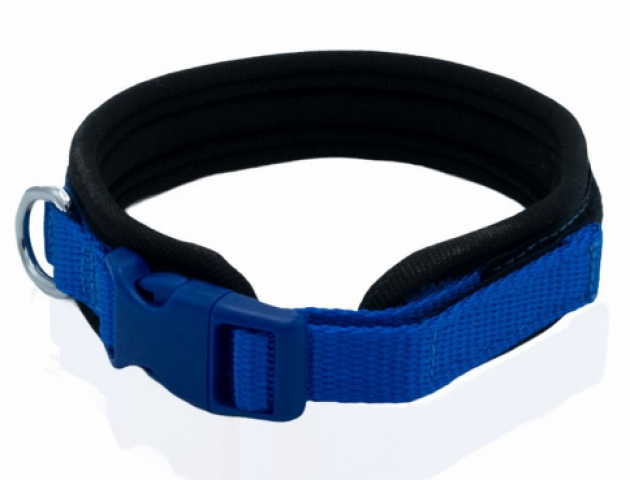 DOGGİE HAVALI DOKUMA BOYUN TASMASI ROYALMAVİ 1,5X30-40CM