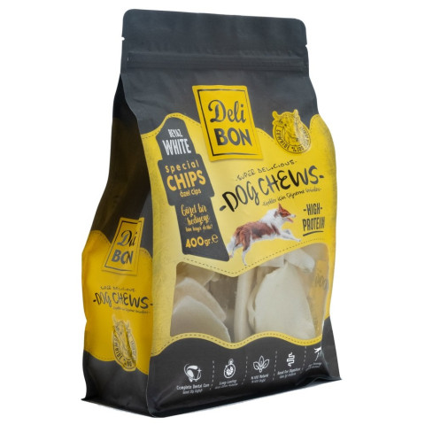 Delibon Cips Köpek Ödül Maması 400g (Beyaz)