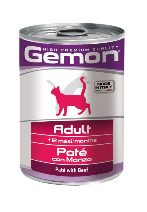 Gemon Konserve Mama - Yetişkin kedi - Sığır etli EZME 400 gr