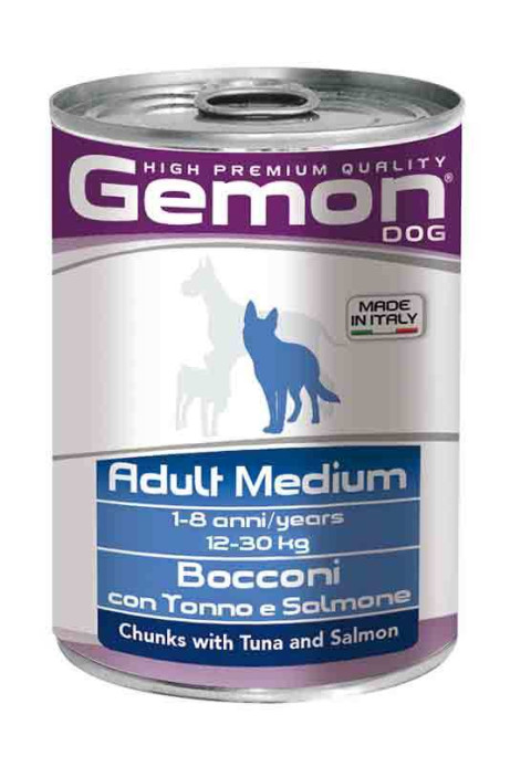 Gemon Konserve Mama - Yetişkin köpek- Tuna/Somon 415 gr