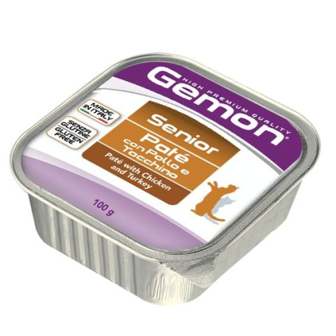 Gemon Pate yaşlı kedi - Tavuk Hindi 100 gr