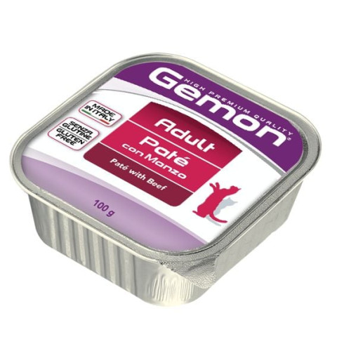 Gemon Pate yetişkin kedi - Sığır etli 100 gr