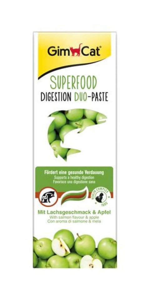 GimCat Super Food Digestion Duo-Paste Somonlu Elmalı 50gr