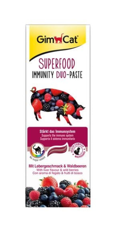 GimCat Super Food Immunity Duo-Paste Orman Meyveli 50 gr