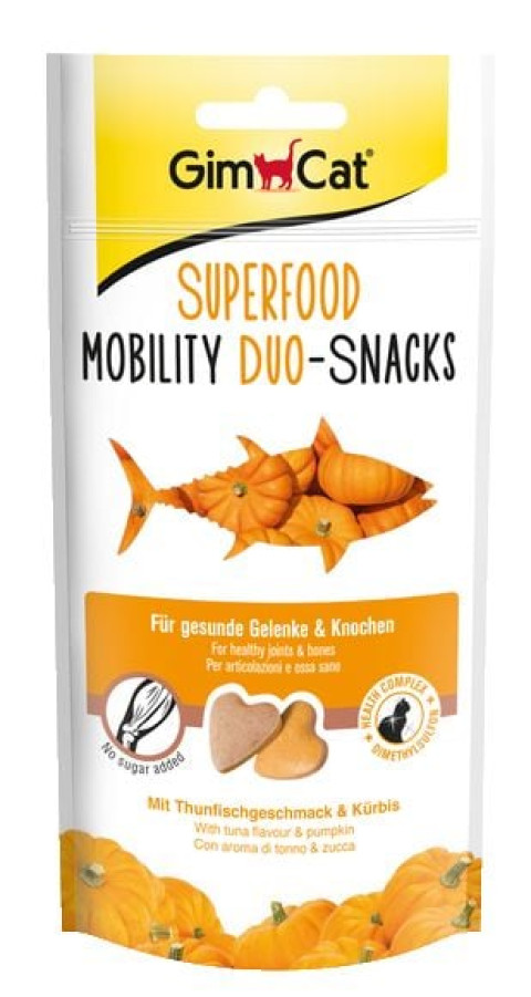 GimCat Super Food Mobility Duo Snacks tuna kabak 40gr