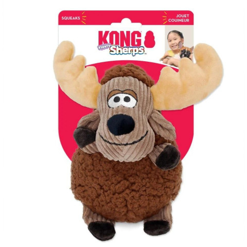 KONG Sherps Ren Geyiği Şeklinde Peluş Köpek Oyuncağı M