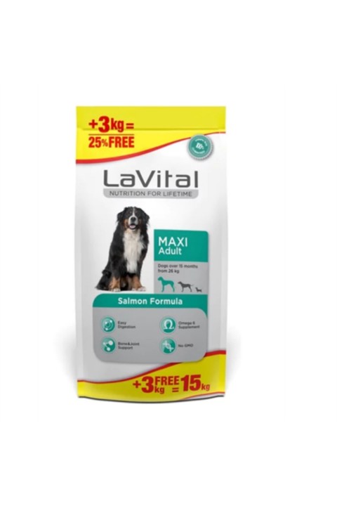 LaVital Somonlu Büyük Irk Yetişkin Köpek Maması 15kg