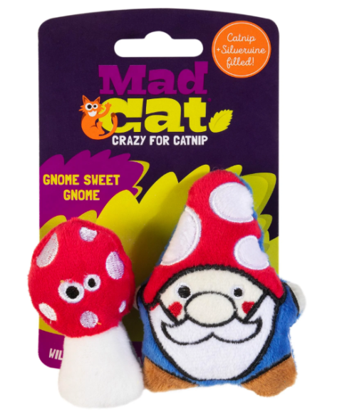 Mad Cat Gnome Kedi Otlu ve Matatabili 2'li Kedi Oyuncağı