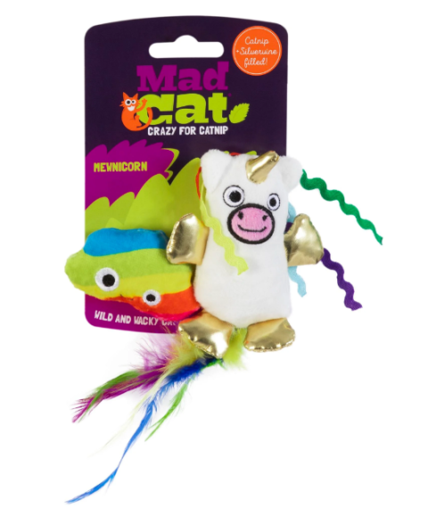 Mad Cat Mewnicorn Kedi Otlu ve Matatabili 2'li Kedi Oyuncağı