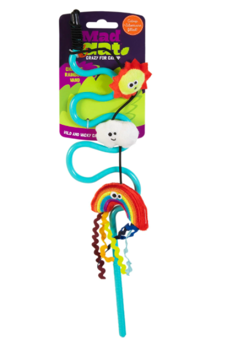 Mad Cat Rainbow Chaser Kedi Otlu ve Matatabili Oyuncaklı Kedi Oltası
