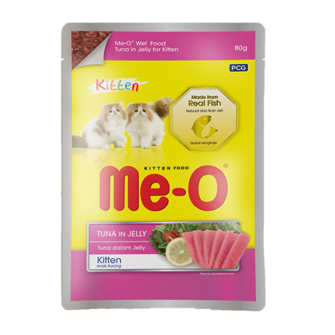 Me-O 9775-Pouch-Kitten-Ton Balıklı 80 Gr/12