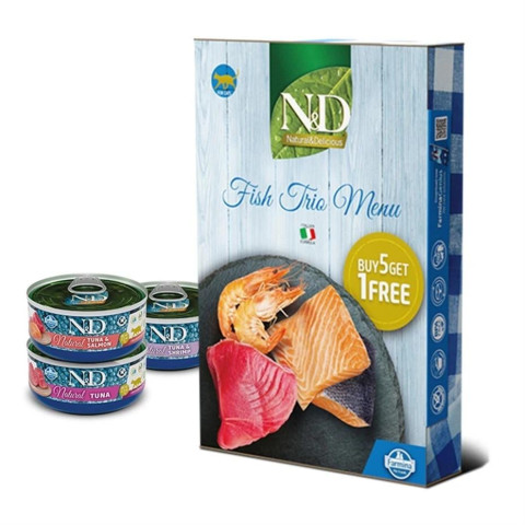 N&D Natural Fish Trio Menu 6 pcs