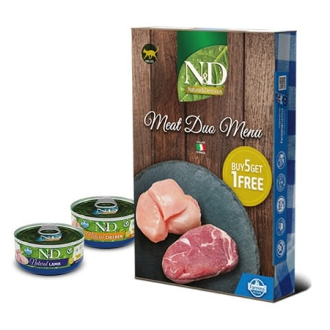 N&D Natural Meat Duo Menu 6 pcs