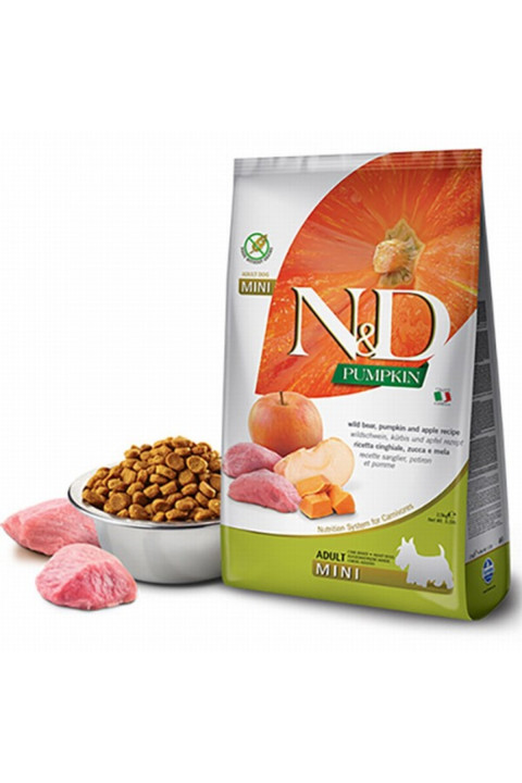 N&D Pumpkin Y.Domuz Adult Mini Tahılsız Köpek Maması - 2.5 Kg