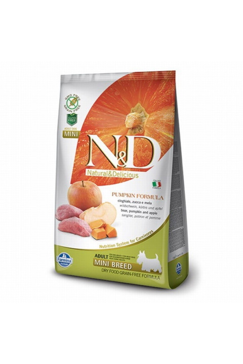 N&D Pumpkin Y.Domuz Adult Mini Tahılsız Köpek Maması - 7 Kg