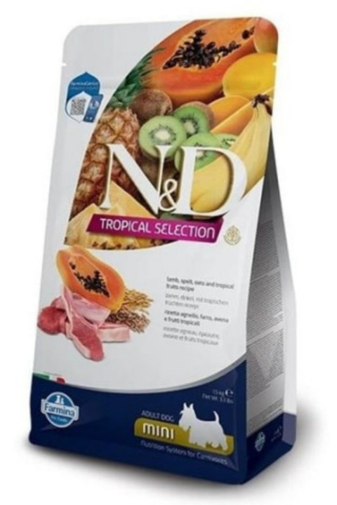 N&D Tropical Selection Mini Yetişkin Kuzu Etli Köpek Maması 1,5 Kg