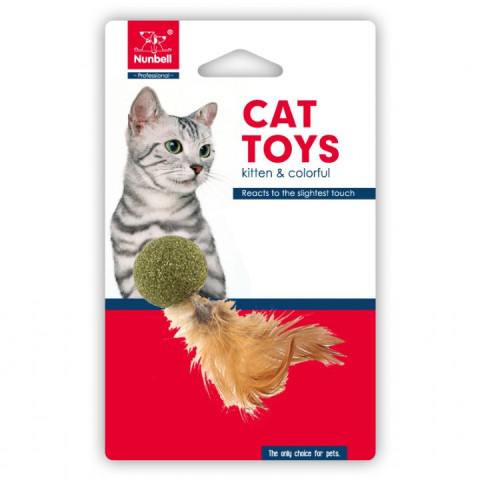 NUNBELL KEDİ OYUNCAGI CATNIP TOP TÜYLÜ