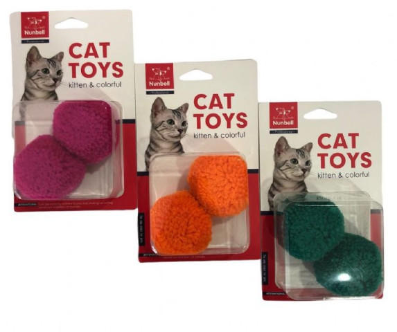 NUNBELL KEDİ OYUNCAGI TÜYLÜ TOP
