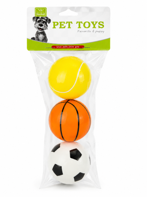 NUNBELL KÖPEK LATEKS TOP 3'LÜ